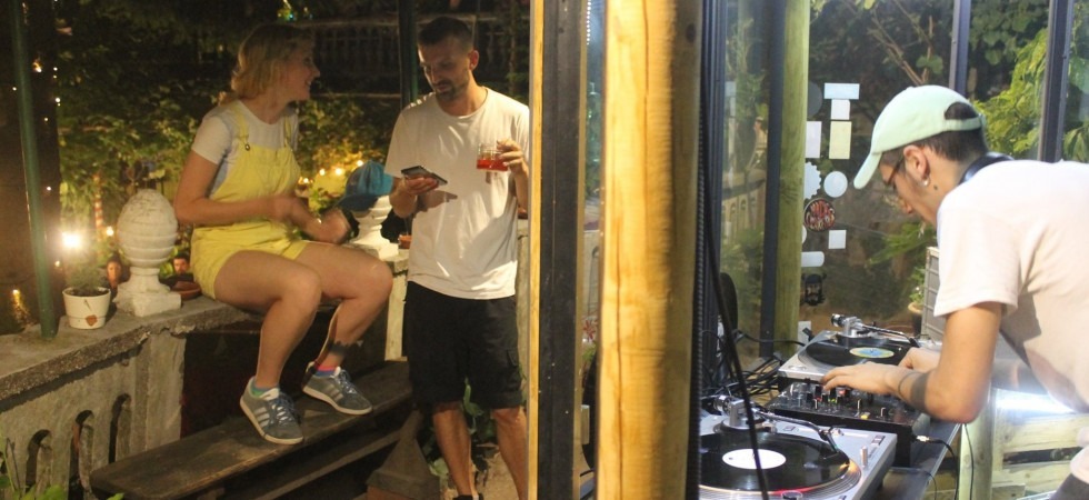 Lorenzo Remondini durante un DjSet, foto BaBa - Associazione Culturale